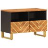 vidaXL M&oacute;vel de TV 70x33,5x46 cm mangueira maci&ccedil;a castanho e preto