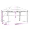vidaXL Tenda de Festa Bege 279 x 410 x 315 cm Tecido Oxford