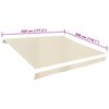 vidaXL Lona para toldo creme 450x300 cm