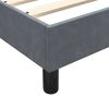 vidaXL Cama box spring c/ colch&atilde;o e LED 140x220 cm veludo cinzento-escuro