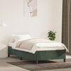 vidaXL Estrutura de cama sem colchão 90x190 cm veludo verde-escuro