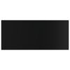 vidaXL Prateleiras estante 4pcs 100x50x1,5cm contrap. preto brilhante