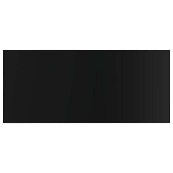 vidaXL Prateleiras estante 4pcs 100x50x1,5cm contrap. preto brilhante