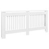 vidaxl Cobertura de radiador derivados madeira 172 cm branco