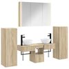 vidaXL Conjunto de M&oacute;veis para Banheiro 6 unid. Carvalho Sonoma