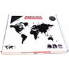 MiMi Innovations Decora&ccedil;&atilde;o parede mapa-m&uacute;ndi Luxury preto 90x54 cm