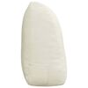 vidaXL Travesseiro para Costas Creme 120 x 24 x 50 cm Veludo