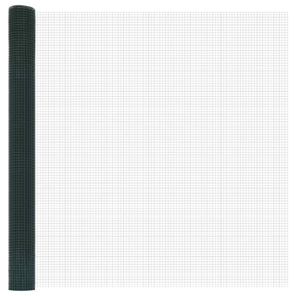 vidaXL Cerca de Arame Soldado Verde 1.6 x 10 m