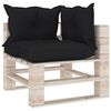 vidaxL Conjunto lounge de paletes p/ jardim 8 pcs c/ almofad&otilde;es pinho