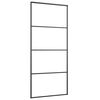 vidaXL Porta deslizante c/ conj. ferragens 90x205cm vidro ESG/alum&iacute;nio
