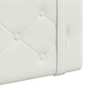 vidaXL Cabeceira Suspensa Branco 210 x 55 x 5 cm Couro Sint&eacute;tico