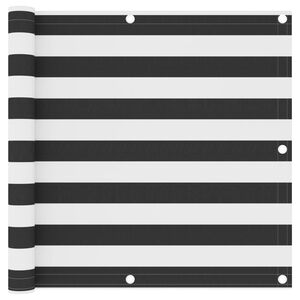 vidaXL Tela de varanda 90x400 cm tecido Oxford antracite e branco