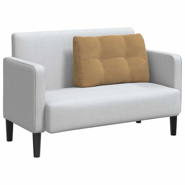 vidaXL Travesseiro para Costas Castanho 80 x 24 x 50 cm Veludo