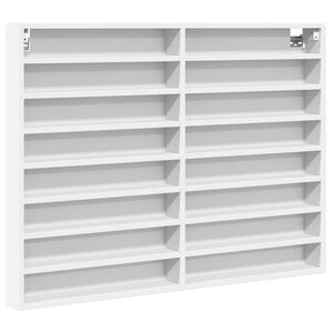 vidaXL Arm&aacute;rio vitrine 100x8,5x75 cm derivados de madeira branco