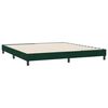 vidaXL Estrutura de cama sem colch&atilde;o 180x210 cm veludo verde-escuro