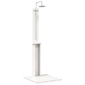 vidaXL Chuveiro Externo 206 cm Branco
