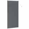 vidaXL Persiana de Janela com cortinas Manual Cinzento escuro Alumínio