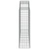 vidaXL Cestos gabião arqueados 25pcs 200x50x140/160 ferro galvanizado
