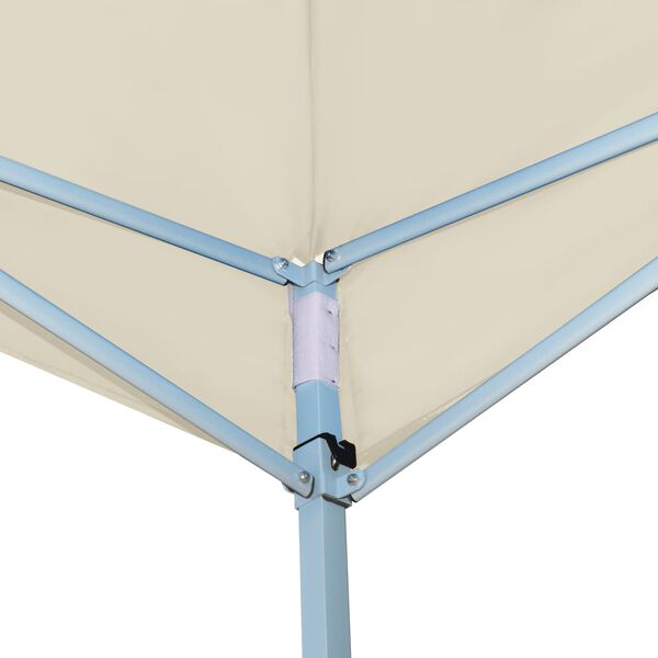 vidaXL Tenda dobr&aacute;vel com 2 paredes laterais 5x5 m creme