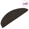 vidaXL Tapetes de escada adesivos 20 pcs 56x17x3 cm antracite