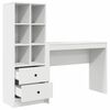 vidaXL Mesa com gaveta 2 pcs Branco