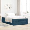 vidaXL Estrutura cama otomana colch&atilde;o 120x200cm veludo azul escuro