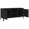 vidaXL Gabinete para TV Carvalho Preto 102 x 35 x 50 cm