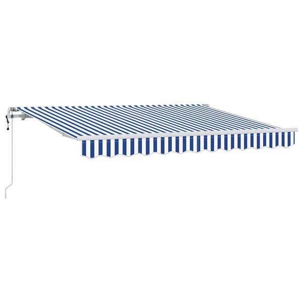 vidaXL Toldo Retr&aacute;til Azul 250 x 200 cm tecido