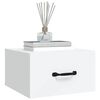 vidaXL Mesas de cabeceira montagem na parede 2 pcs 35x35x20 cm branco