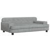 vidaXL Sof&aacute; infantil 90x53x30 cm veludo cinzento-claro
