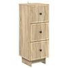 vidaXL Gabinete de Gavetas Carvalho Sonoma 33 x 34,5 x 90 cm