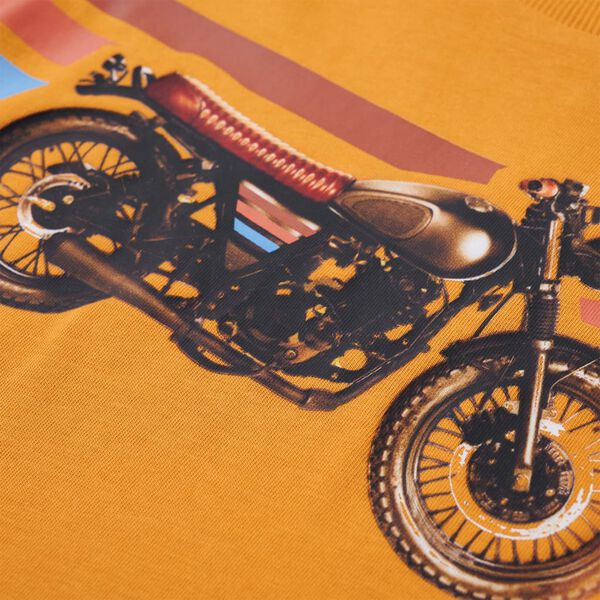 T-shirt de manga comprida para crian&ccedil;a cor ocre 116