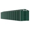vidaXL Abrigo de jardim 191x980x198 cm a&ccedil;o galvanizado verde
