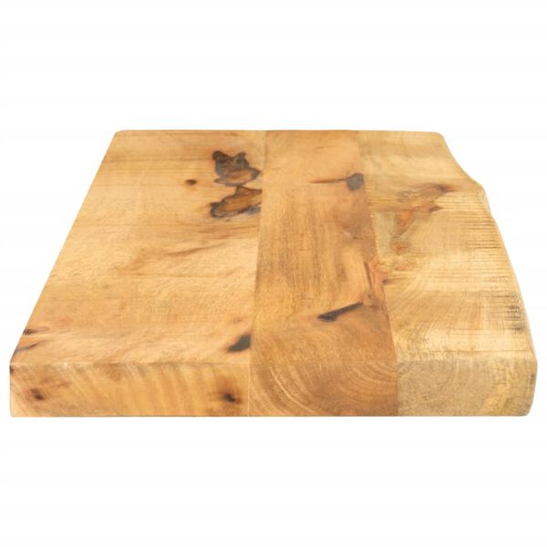vidaXL Tampo de mesa c/ borda viva 80x40x2,5cm mangueira &aacute;spera maci&ccedil;a