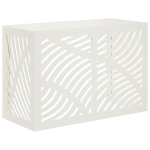 vidaXL Capa de Ar Condicionado Branco 90 x 40 x 60 cm A&ccedil;o