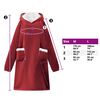 vidaXL Sweatshirt manta Vermelho Bordeaux M Fleece e Flanela