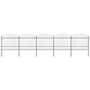 vidaXL Cerca de jardim com topo em forma de lan&ccedil;a em a&ccedil;o 892,5x175 cm, preta
