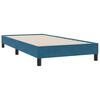 vidaXL Box Cama de Molas sem Colch&atilde;o Azul Escuro 80x210 cm Veludo