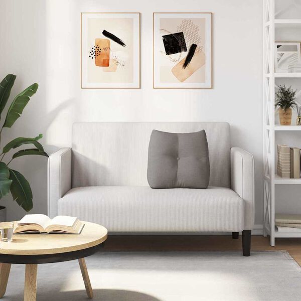 vidaXL Travesseiro para Costas Cinzento-acastanhado 45 x 24 x 50 cm