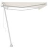 vidaXL Toldo autom&aacute;tico independente 500x300 cm cor creme