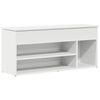 vidaXL Banco sapateira 102x30,5x45 cm derivados de madeira branco