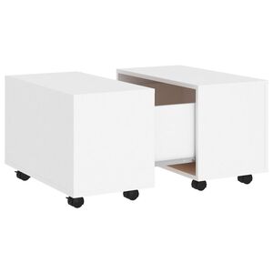 vidaXL Mesa de centro 60x60x38 cm derivados de madeira branco