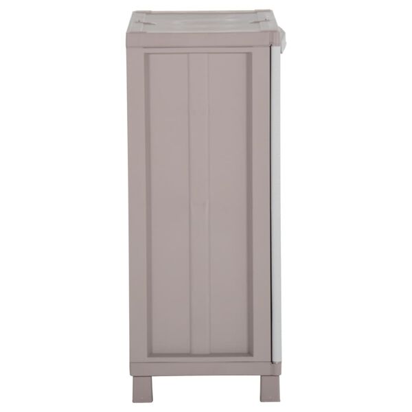 vidaXL Arm&aacute;rio arruma&ccedil;&atilde;o c/ 2 portas 68x37,5x91,5cm cinza-claro e bege