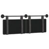 vidaXL Cabeceira Suspensa Preto 150 x 55 x 5 cm PU Antigo