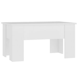 vidaXL Mesa de centro 79x49x41 cm madeira processada branco
