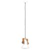 vidaXL Candeeiro suspenso industrial redondo 25 W 19 cm E27 branco