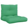 vidaXL Almofad&otilde;es para m&oacute;veis de paletes 2 pcs tecido verde