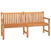 vidaXL 5 pcs conjunto de jantar p/ jardim madeira de teca maci&ccedil;a