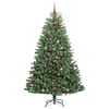 vidaXL &Aacute;rvore de Natal Articulada Artificial Verde 180 cm PVC e Metal