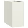 vidaXL Vaso floreira 40x80x80 cm a&ccedil;o branco